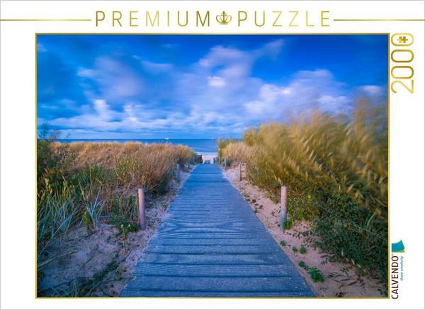 CALVENDO Puzzle Strandweg in Bansin | 2000 Teile Lege-Größe 90x67cm Foto-Puzzle für glückliche Stunden