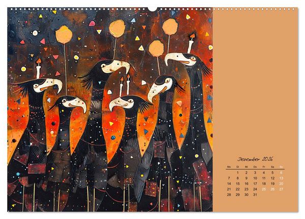 Produktbild: Wenn Tiere feiern (Wandkalender 2026 DIN A2 quer), CALVENDO Monatskalender
