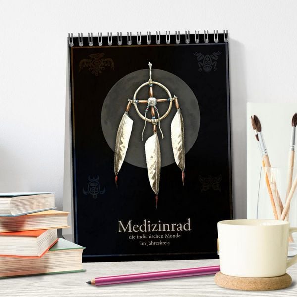 Produktbild: Medizinrad - die indianischen Monde im Jahreskreis (Tischkalender 2026 DIN A5 hoch), CALVENDO Monatskalender