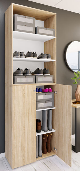 Produktbild: XL Holz Gro&szlig;er Schuhschrank Schuhkommode Lona 6