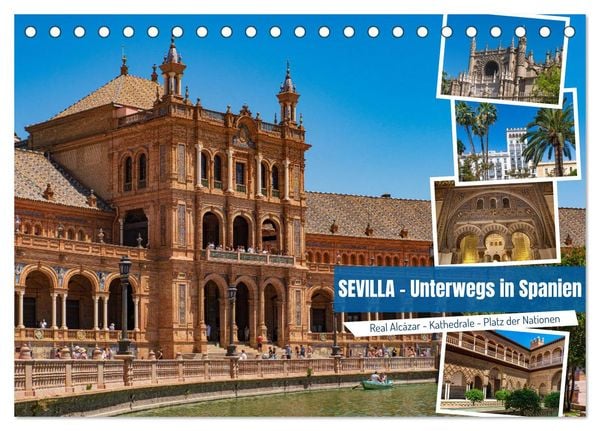 Produktbild: Sevilla - Unterwegs in Spanien (Tischkalender 2026 DIN A5 quer), CALVENDO Monatskalender