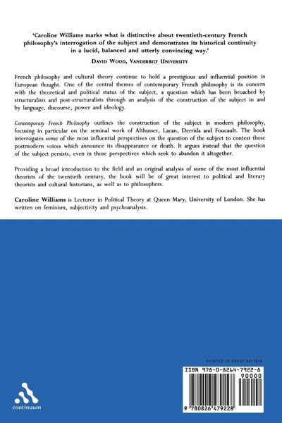 Produktbild: Contemporary French Philosophy