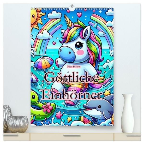 Produktbild: G&ouml;ttliche Einh&ouml;rner (hochwertiger Premium Wandkalender 2026 DIN A2 hoch), Kunstdruck in Hochglanz
