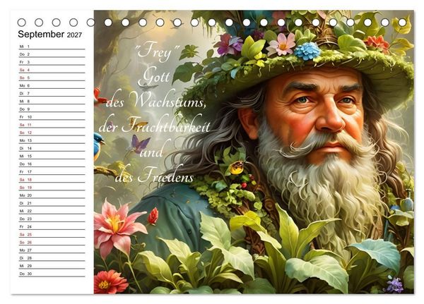 Produktbild: Unsterbliche Mythen des Nordens (Tischkalender 2027 DIN A5 quer), CALVENDO Monatskalender