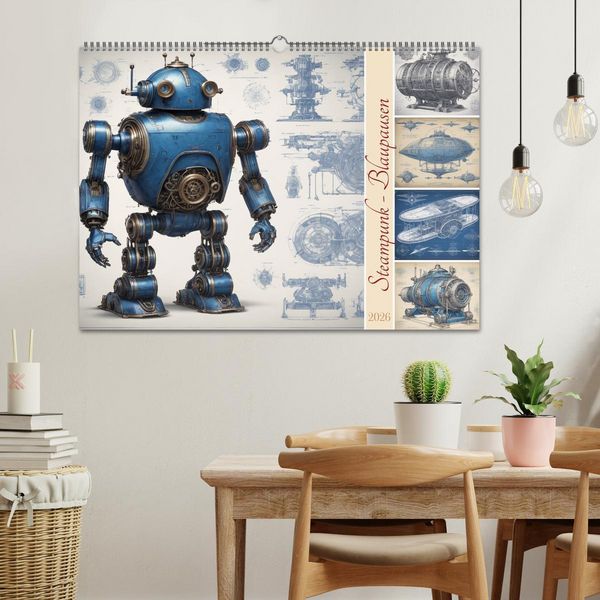 Produktbild: Steampunk - Blaupausen (Wandkalender 2026 DIN A2 quer), CALVENDO Monatskalender