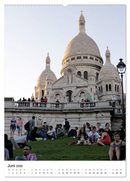 Produktbild: Unterwegs in Paris (Wandkalender 2026 DIN A2 hoch), CALVENDO Monatskalender