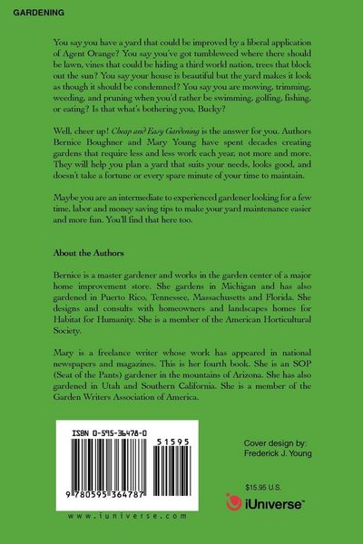 Produktbild: Cheap and Easy Gardening