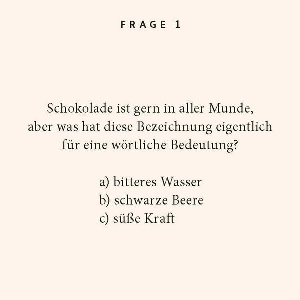 Produktbild: Schokoladen-Quiz