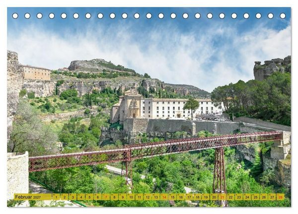 Produktbild: Die h&auml;ngenden H&auml;user von Cuenca (Tischkalender 2027 DIN A5 quer), CALVENDO Monatskalender