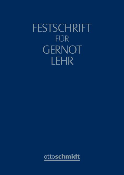 Produktbild: Festschrift f&uuml;r Gernot Lehr