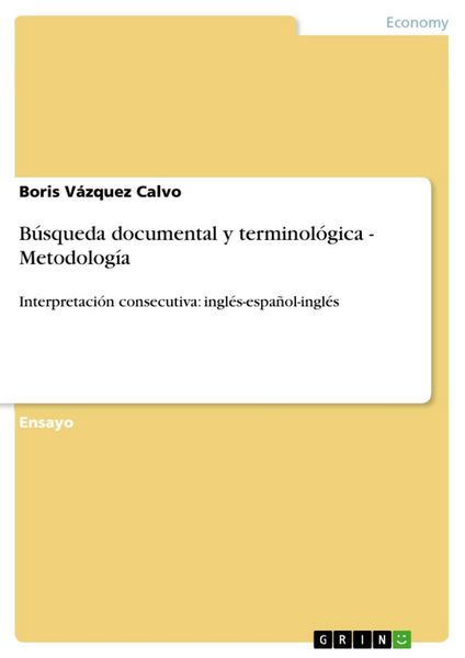 Produktbild: B&uacute;squeda documental y terminol&oacute;gica - Metodolog&iacute;a