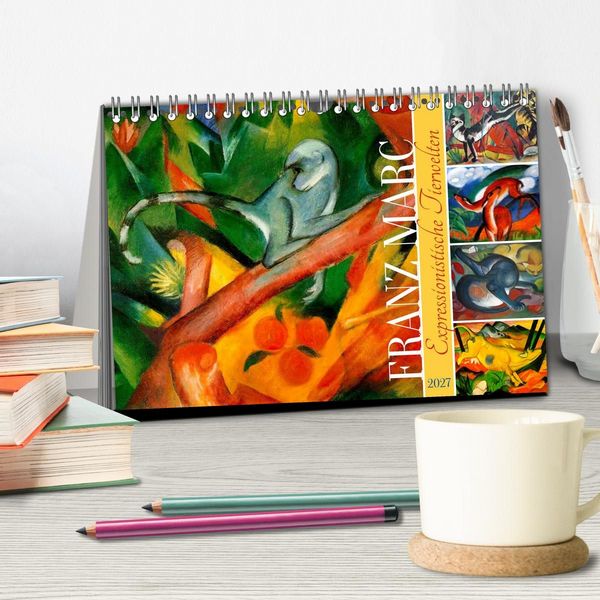 Produktbild: Expressionistische Tierwelten (Tischkalender 2027 DIN A5 quer), CALVENDO Monatskalender