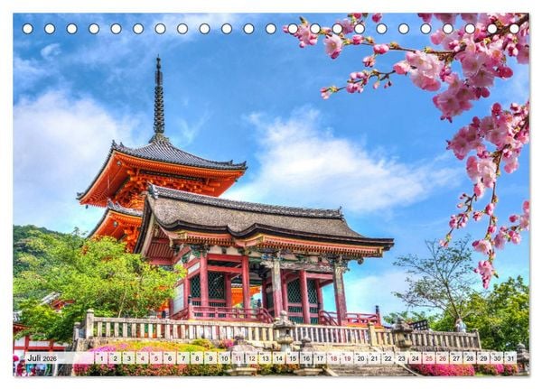 Produktbild: Exotische Bilderreise durch Japan (Tischkalender 2026 DIN A5 quer), CALVENDO Monatskalender