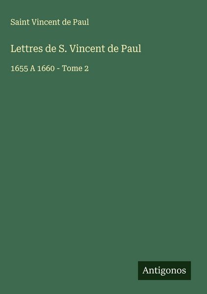 Produktbild: Lettres de S. Vincent de Paul