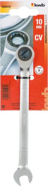 Produktbild: Kwb 460410 Doppel-Ringratschenschl&uuml;ssel-Satz 1 St&uuml;ck Schl&uuml;sselweite (Metrisch) 10mm