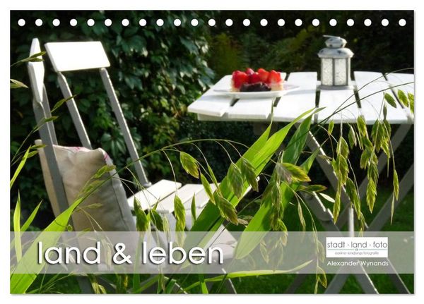 Produktbild: land und leben (Tischkalender 2026 DIN A5 quer), CALVENDO Monatskalender