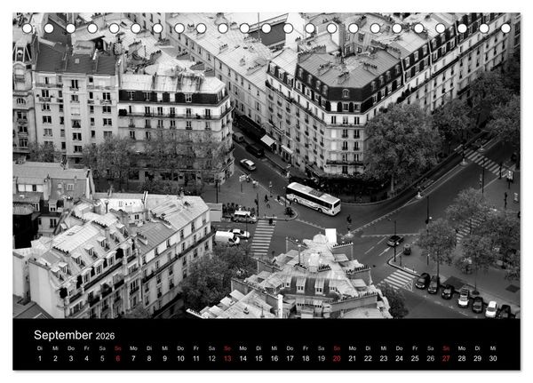 Produktbild: BLACK 'N WHITE (Tischkalender 2026 DIN A5 quer), CALVENDO Monatskalender