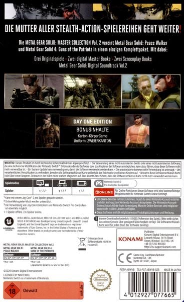 Produktbild: Metal Gear Solid - Master Collection 2 (Day One Edition)