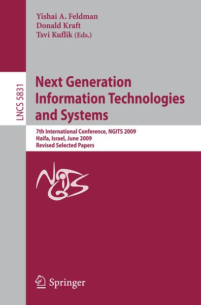 Produktbild: Next Generation Information Technologies and Systems