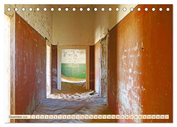 Produktbild: Kolmannskuppe Lost Place in Namibia (Tischkalender 2026 DIN A5 quer), CALVENDO Monatskalender
