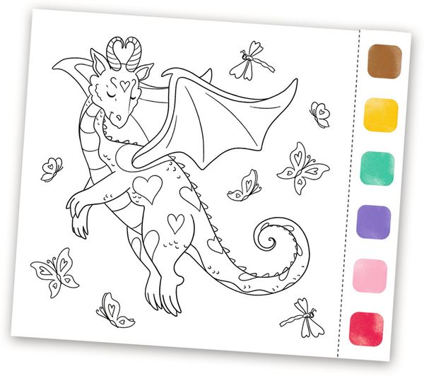 Produktbild: Aquarell-Gl&uuml;ck Drachenzauber