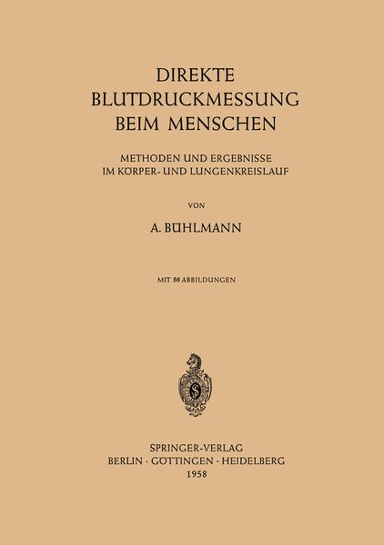 Produktbild: Direkte Blutdruckmessung Beim Menschen