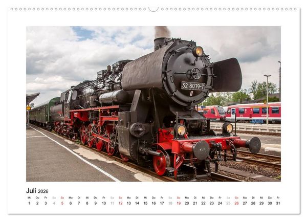 Produktbild: Unter Dampf - Dampflokromantik (Wandkalender 2026 DIN A2 quer), CALVENDO Monatskalender
