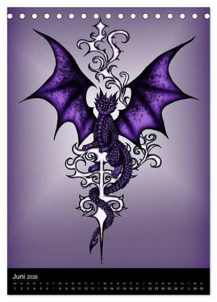 Produktbild: Drachen (Tischkalender 2026 DIN A5 hoch), CALVENDO Monatskalender