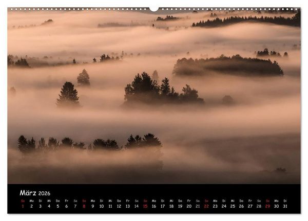 Produktbild: Faszination Morgenlicht (hochwertiger Premium Wandkalender 2026 DIN A2 quer), Kunstdruck in Hochglanz