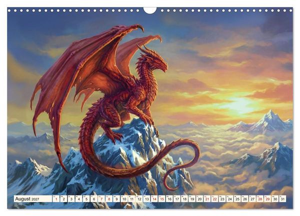 Produktbild: Gesch&ouml;pfe der Legenden - Eine Reise durch die Welt mystischer Wesen (Wandkalender 2027 DIN A3 quer), CALVENDO Monatskalender