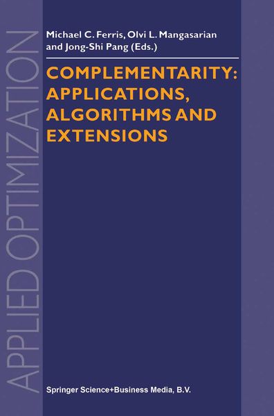 Produktbild: Complementarity: Applications, Algorithms and Extensions