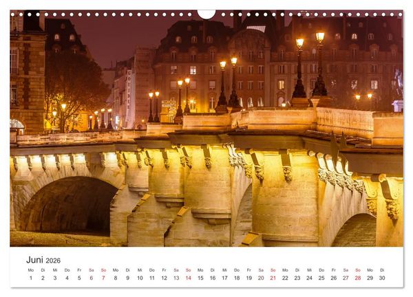 Produktbild: N&auml;chtliche Streifz&uuml;ge durch Europas Hauptst&auml;dte (Wandkalender 2026 DIN A3 quer), CALVENDO Monatskalender