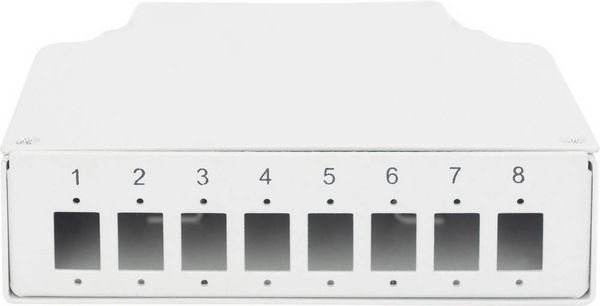 Produktbild: Digitus DN-96891 Hutschienen-Adapter 8 Port Unbest&uuml;ckt