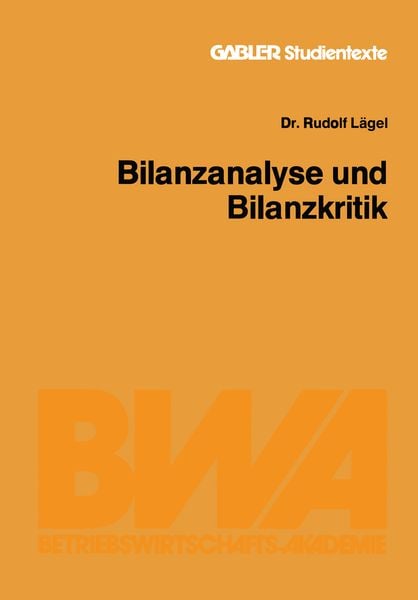 Produktbild: Bilanzanalyse und Bilanzkritik