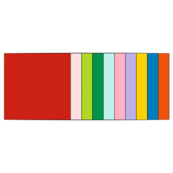 Produktbild: URSUS Falten Faltbl&auml;tter intensiv, Plakatkarton, 65 g/m&sup2;, 20 x 20 cm, 100 Blatt sortiert