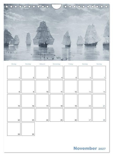 Produktbild: Segelschiffe - mit Planerfunktion (Wandkalender 2027 DIN A4 hoch), CALVENDO Monatskalender