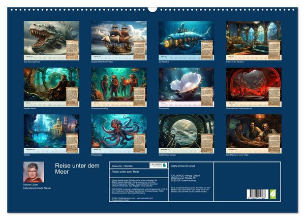 Produktbild: Reise unter dem Meer (Wandkalender 2026 DIN A2 quer), CALVENDO Monatskalender