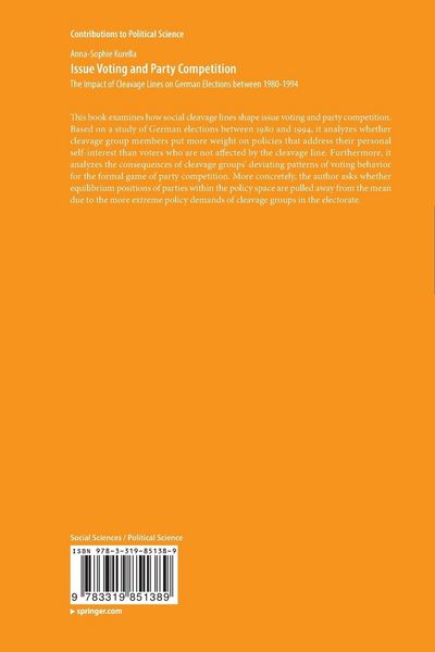 Produktbild: Issue Voting and Party Competition