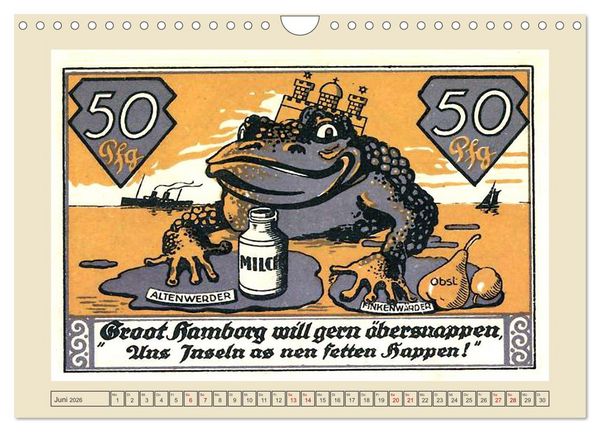 Produktbild: Gru&szlig; aus Finkenwerder (Wandkalender 2026 DIN A4 quer), CALVENDO Monatskalender