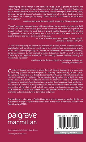 Produktbild: Space, Place, and Gendered Violence in South African Writing