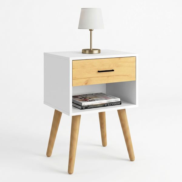 Produktbild: Nachttisch mit Schublade 45x30x56 cm Singol XL