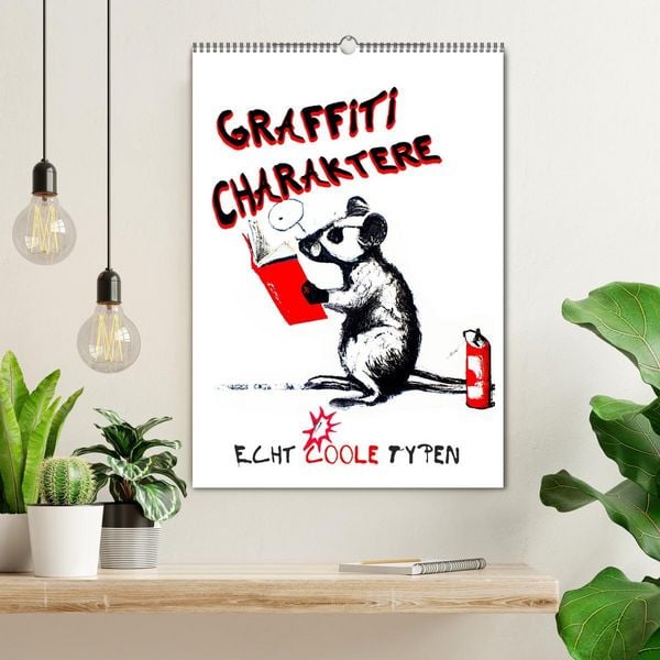 Produktbild: Graffiti Charaktere (Wandkalender 2026 DIN A2 hoch), CALVENDO Monatskalender