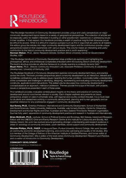 Produktbild: The Routledge Handbook of Community Development