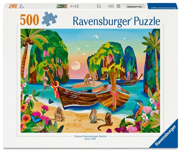 Erwachsenenpuzzle 500 Teile - Affenparadies