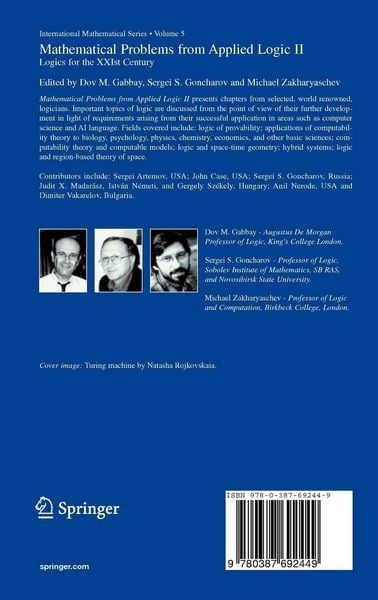 Produktbild: Mathematical Problems from Applied Logic II