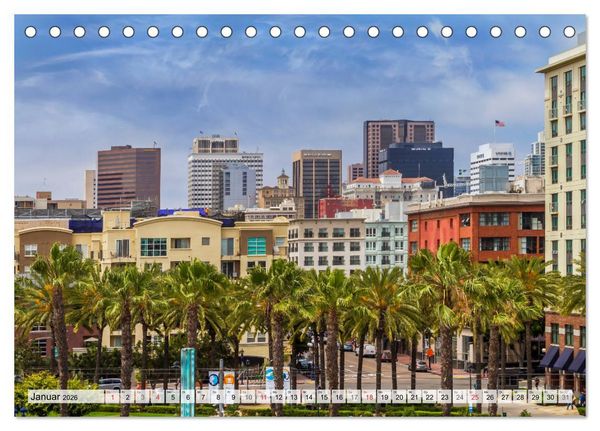 Produktbild: SAN DIEGO Idylle und urbane Impressionen (Tischkalender 2026 DIN A5 quer), CALVENDO Monatskalender