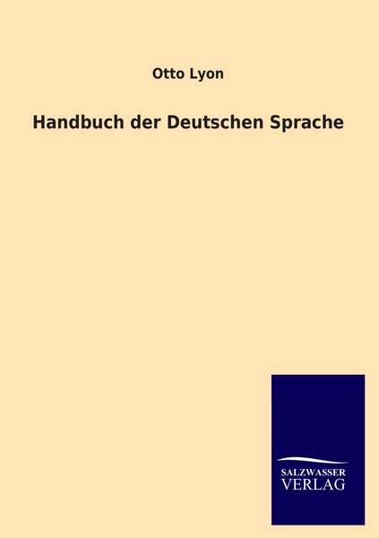 Produktbild: Handbuch der Deutschen Sprache