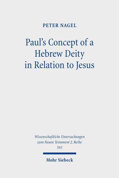 Produktbild: Paul's Concept of a Hebrew Deity in Relation to Jesus