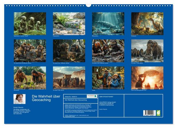 Produktbild: Die Wahrheit &uuml;ber Geocaching (Wandkalender 2026 DIN A2 quer), CALVENDO Monatskalender