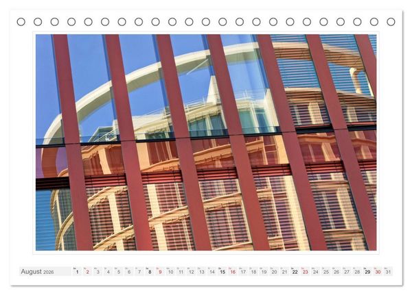 Produktbild: Spiegelnde Fassaden (Tischkalender 2026 DIN A5 quer), CALVENDO Monatskalender
